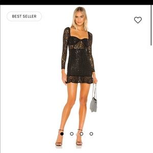 Lovers + Friends - Penelope Mini Dress in Black (Revolve). Size Small
